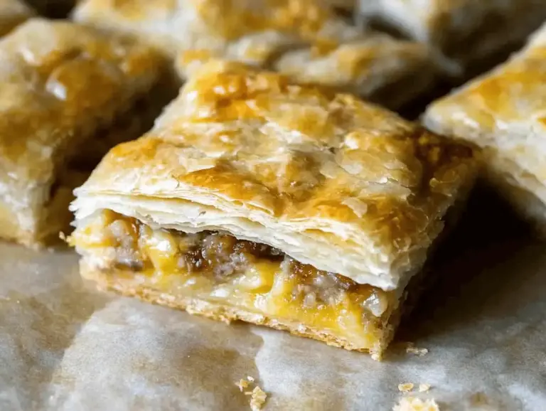 Breakfast Stuffed Puff Pastry Bars - A Wholesome Breakfast Treat